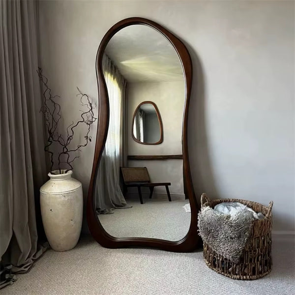Wooden mirror