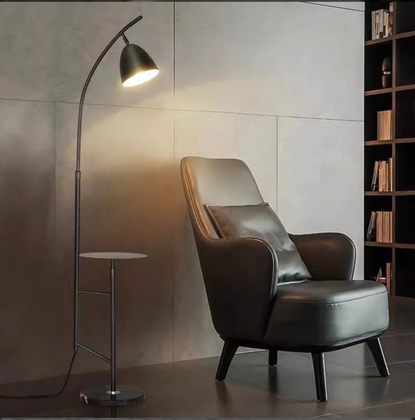 Black floor lamp