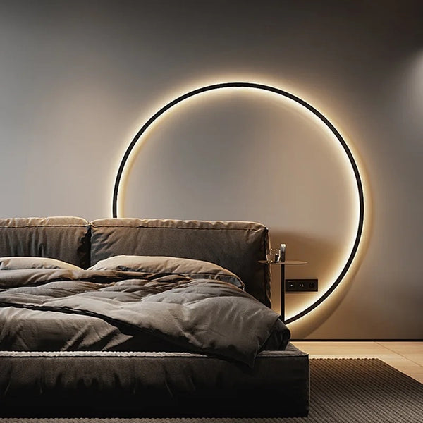 Round LED wall light