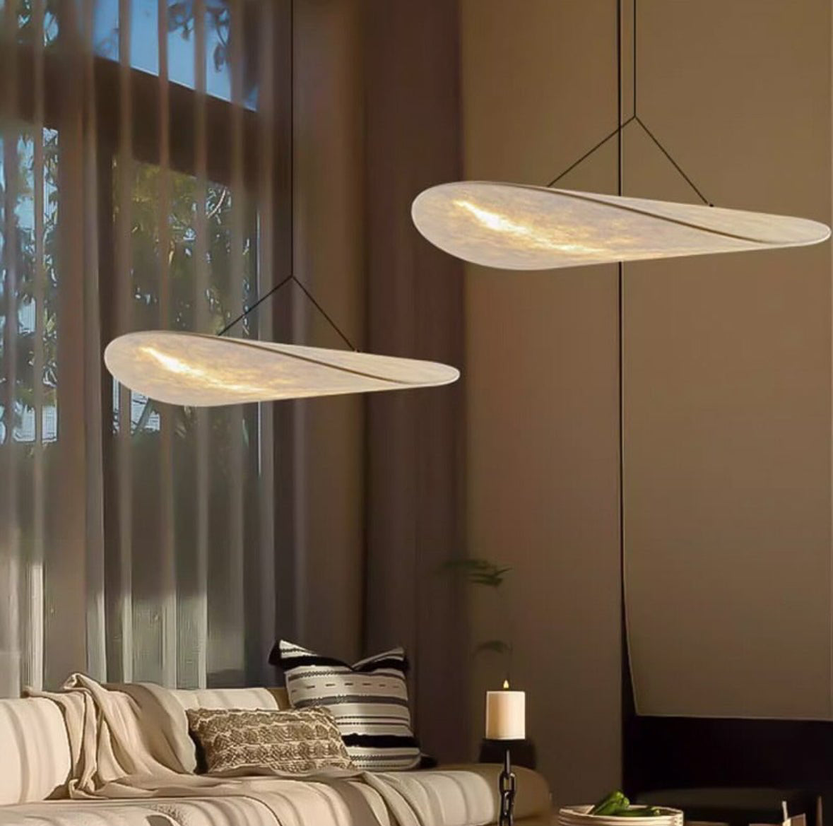 Silk curved diffuser LED pendant – Modahome.ae