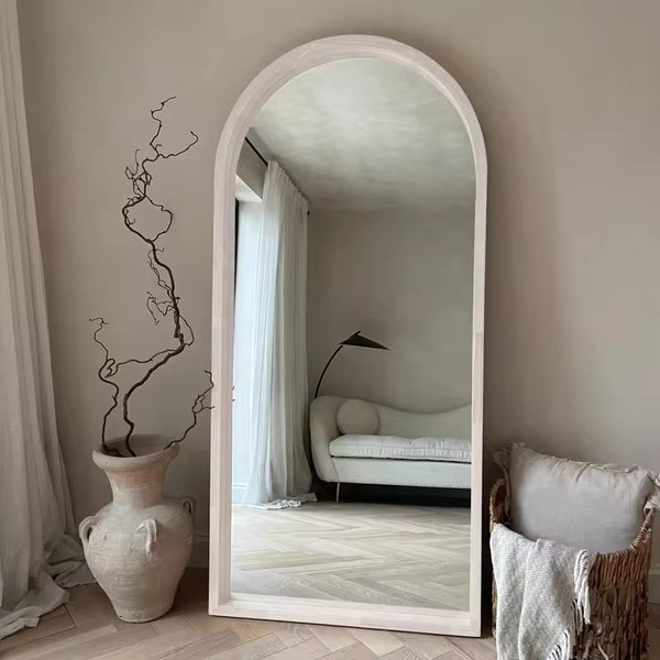 Wooden arch mirror