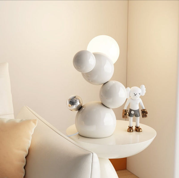Modern sculptural bubble table lamp