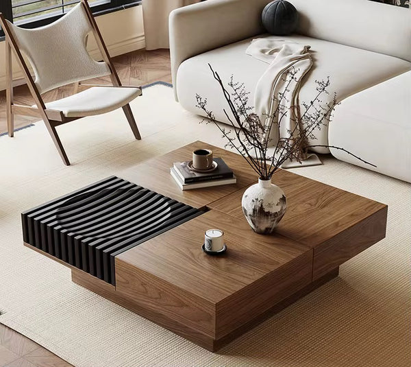 Modern wooden coffee table