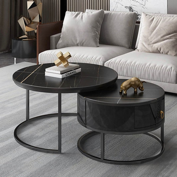 Black Marble Coffee Table set.