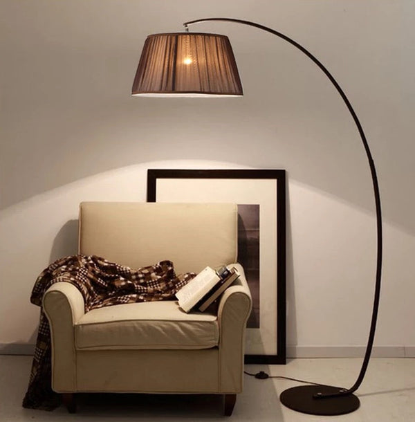 Curvey Style Black Floor Lamp size 180cm