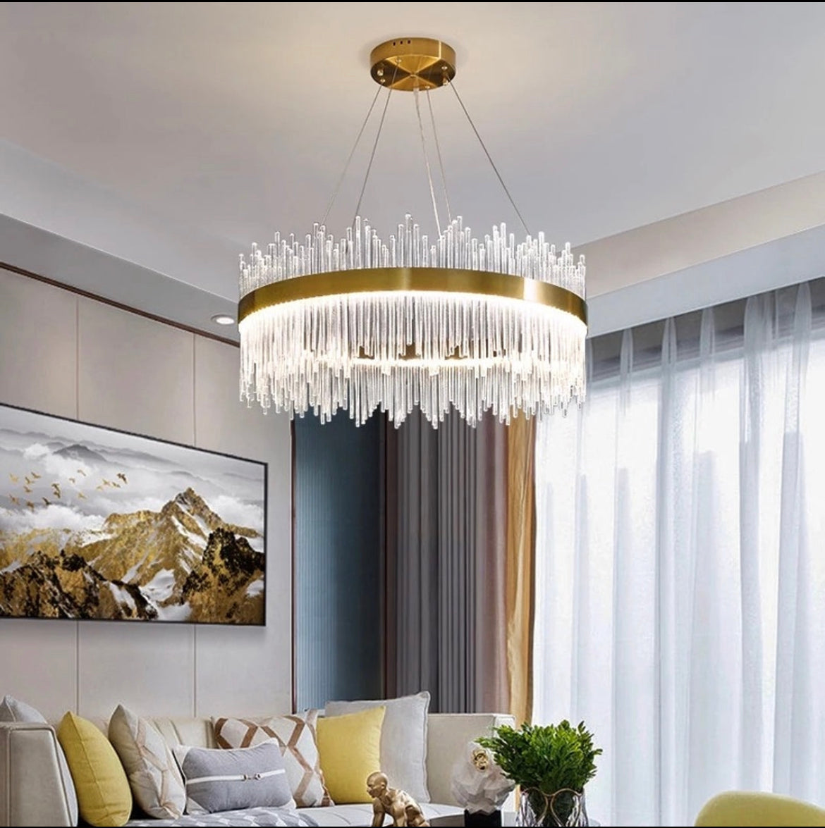ثريا كريستال فاخرة مع ضوء led – Modahome.ae