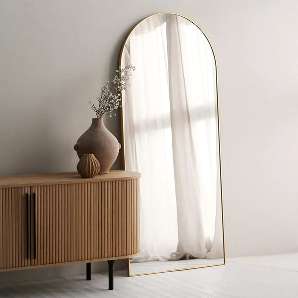 X Large Arch Mirror 180x70 cm Gold