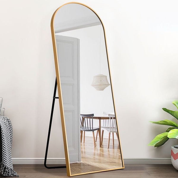 Arch Mirror with Stand Gold size 165x60 cm