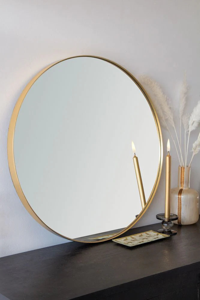 Round framed mirror sale